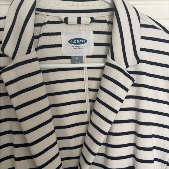 Old Navy Women's Navy Striped Blazer - Picture 5 of 8